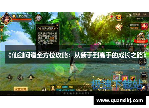 《仙剑问道全方位攻略：从新手到高手的成长之路》